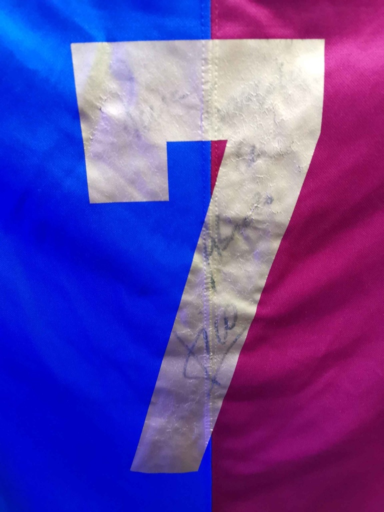7 - Fc Barcelona - Camiseta Match worn Centenario FCB