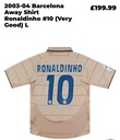 10 - FC Barcelona - Ronaldinho