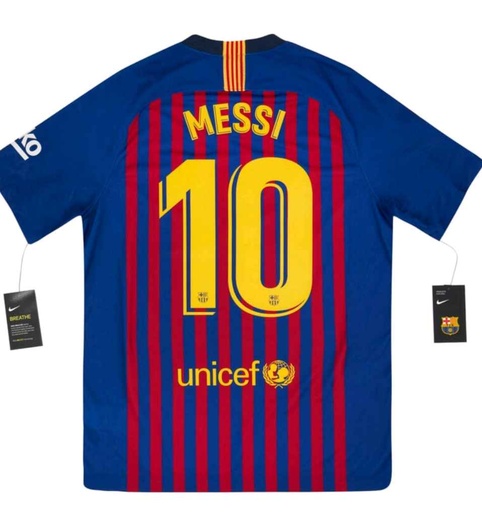 10 - FC Barcelona - Messi (Nike)